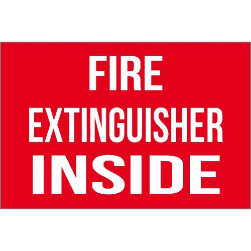  Fire Extinguisher Inside Sign